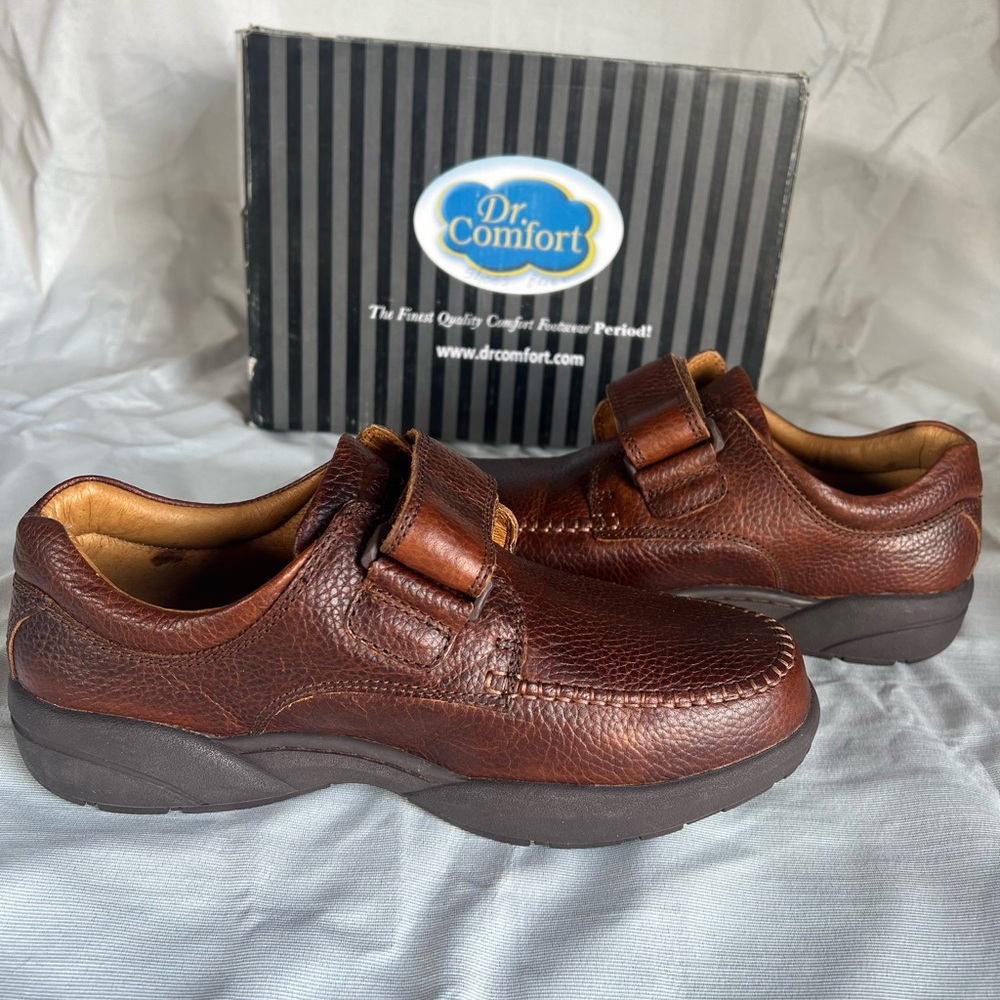 Dr. Comfort Men's Brown Leather Loafers